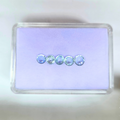 2.3 Ct Natural Aquamarine Parcel, 5 Pieces, Round, Sri Lanka