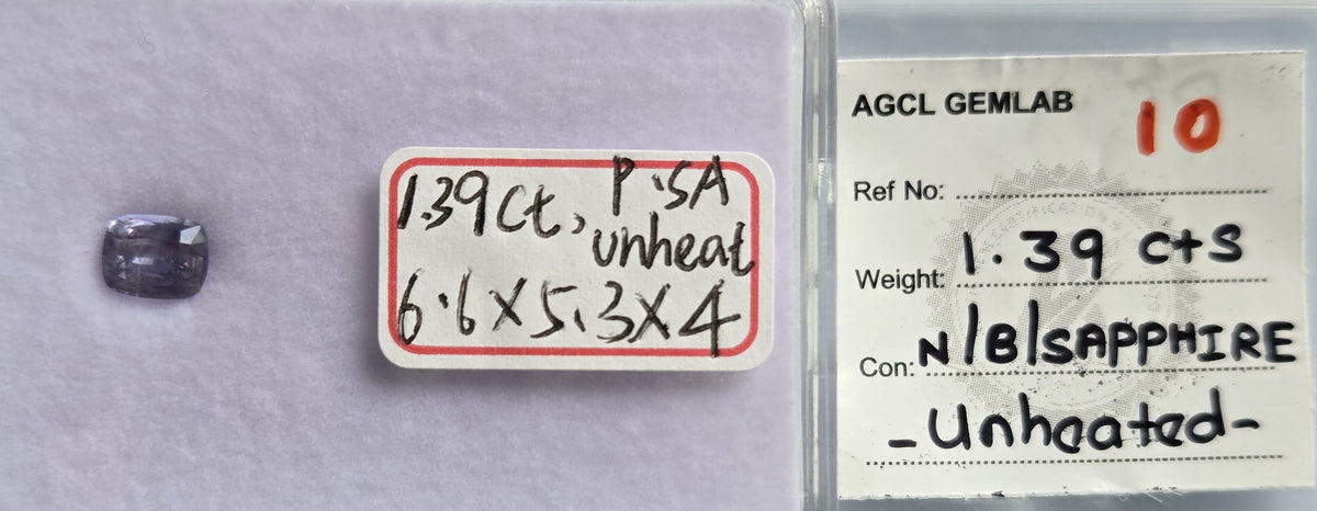 SAP001 1.39ct Unheated Purple Sapphire - Rare Violet Oval