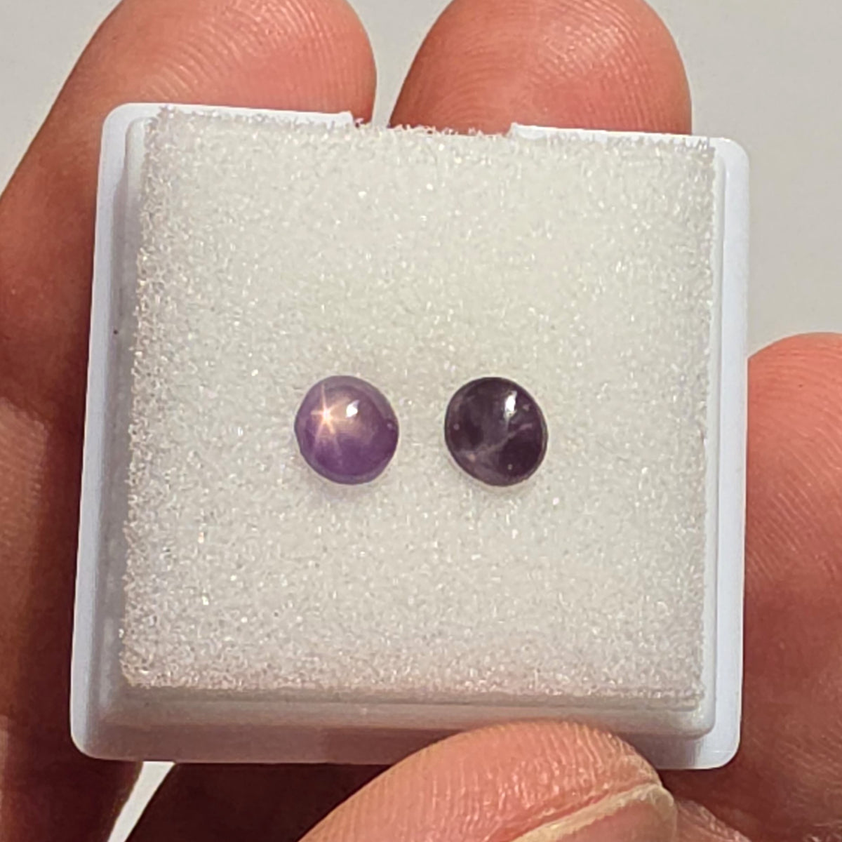 SAL005 1.27ct Star Sapphire Matched Pair - Celestial Symmetry