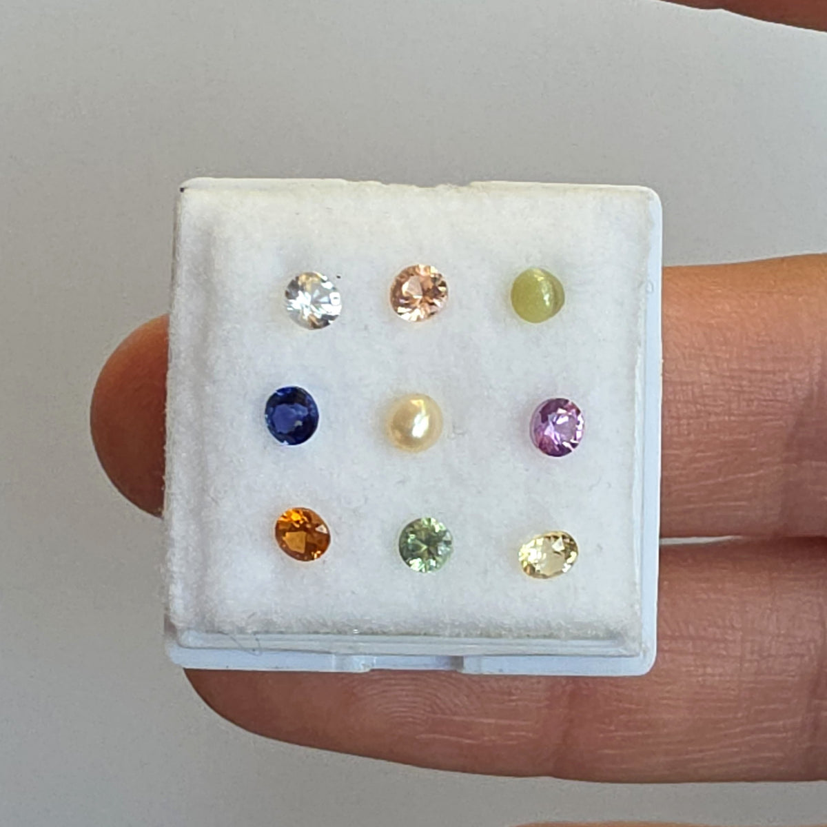 SAL003 1.47ct Pastel Sapphire Collection - 9 Piece Gradient Set