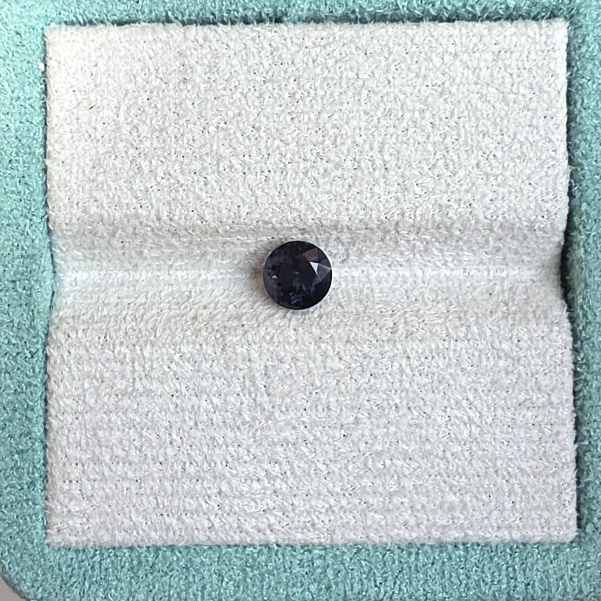 SP0007 Steel Blue Spinel Round 1.8ct - 6.6x6.6x5.5mm