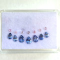 SL2607 5 Ct Natural Sapphire Set, Blue & Pink, Sri Lanka
