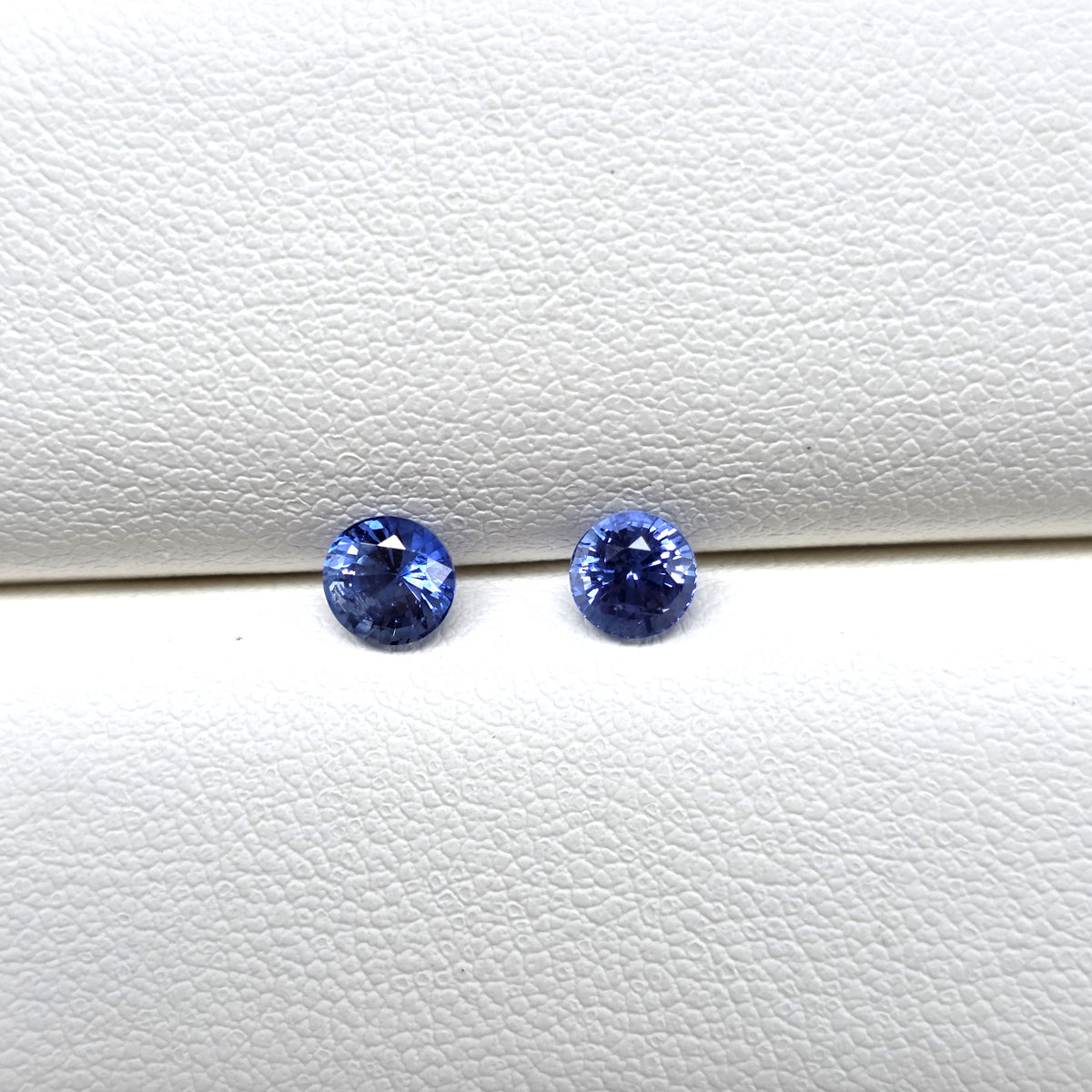 SP2601 1.5 Ct Natural Blue Sapphire Pair, Round, Sri Lanka