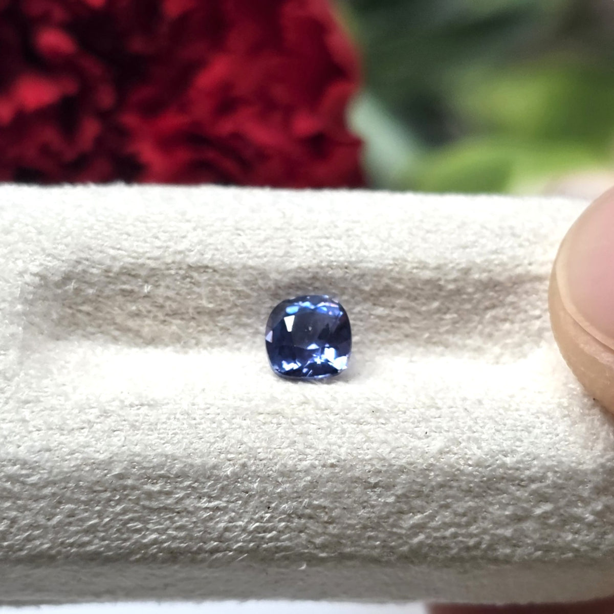 BS2611 0.48 Ct Natural Blue Sapphire, Square, Sri Lanka