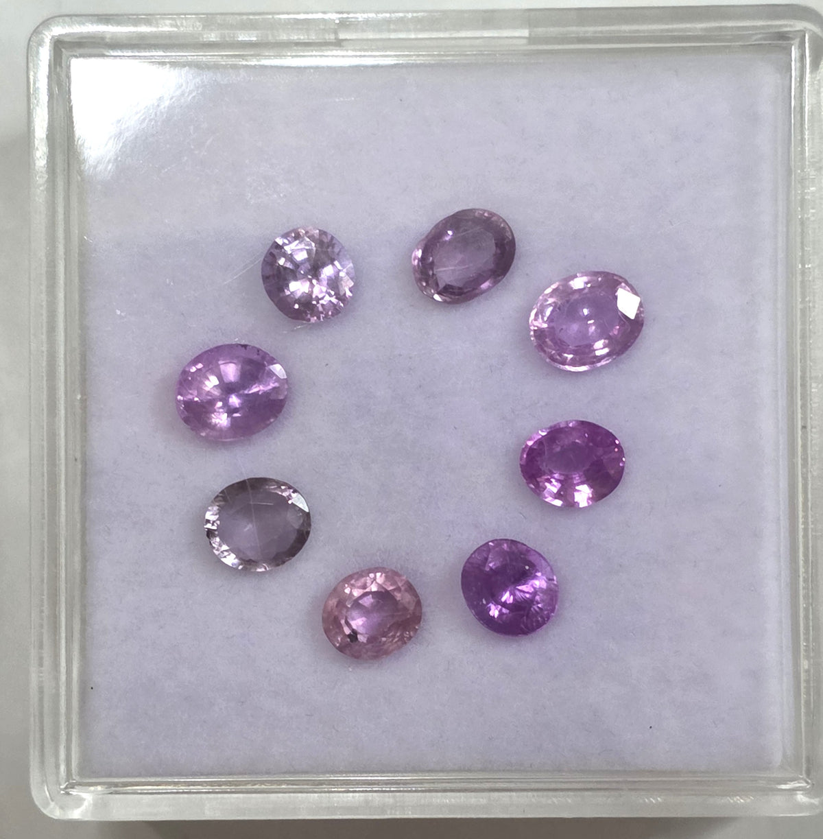 SL2605 5.28 Ct Natural Mix Color Sapphire Lot, 8 Pcs, Sri Lanka