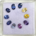SL2602 6.9 Ct Natural Mix Color Sapphire Lot, 10 Pcs, Sri Lanka