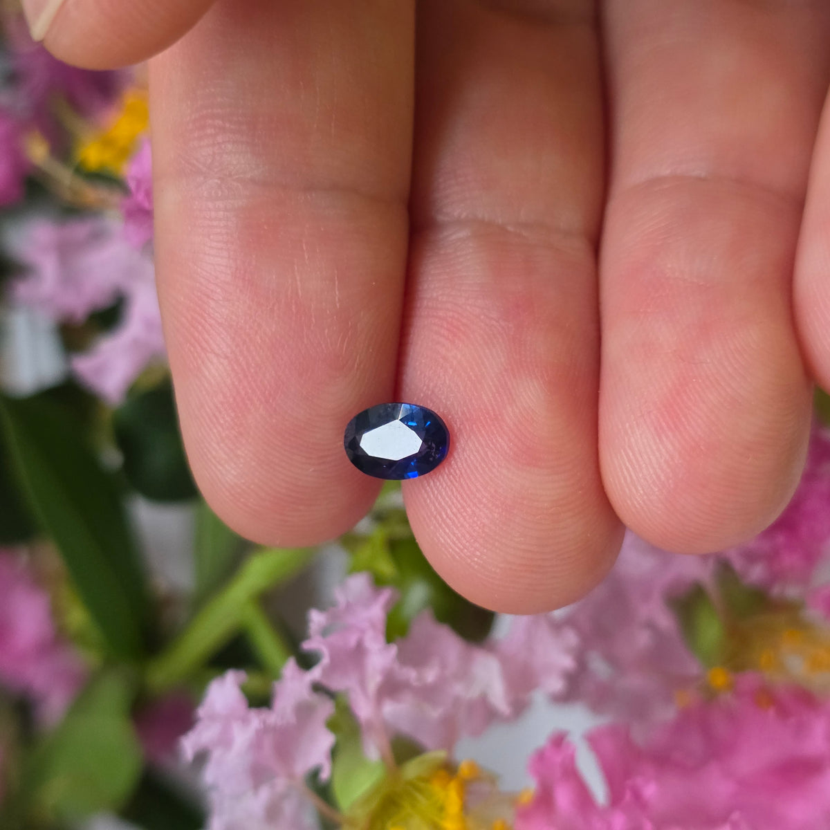 BS2608 0.79 Ct Natural Blue Sapphire, Oval, Sri Lanka