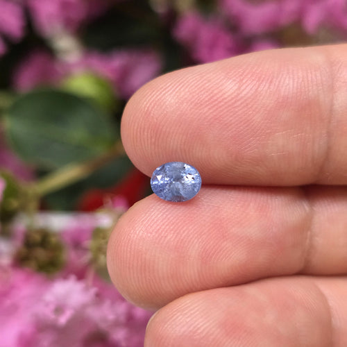BS2609 0.76 Ct Natural Blue Sapphire, Oval, Sri Lanka