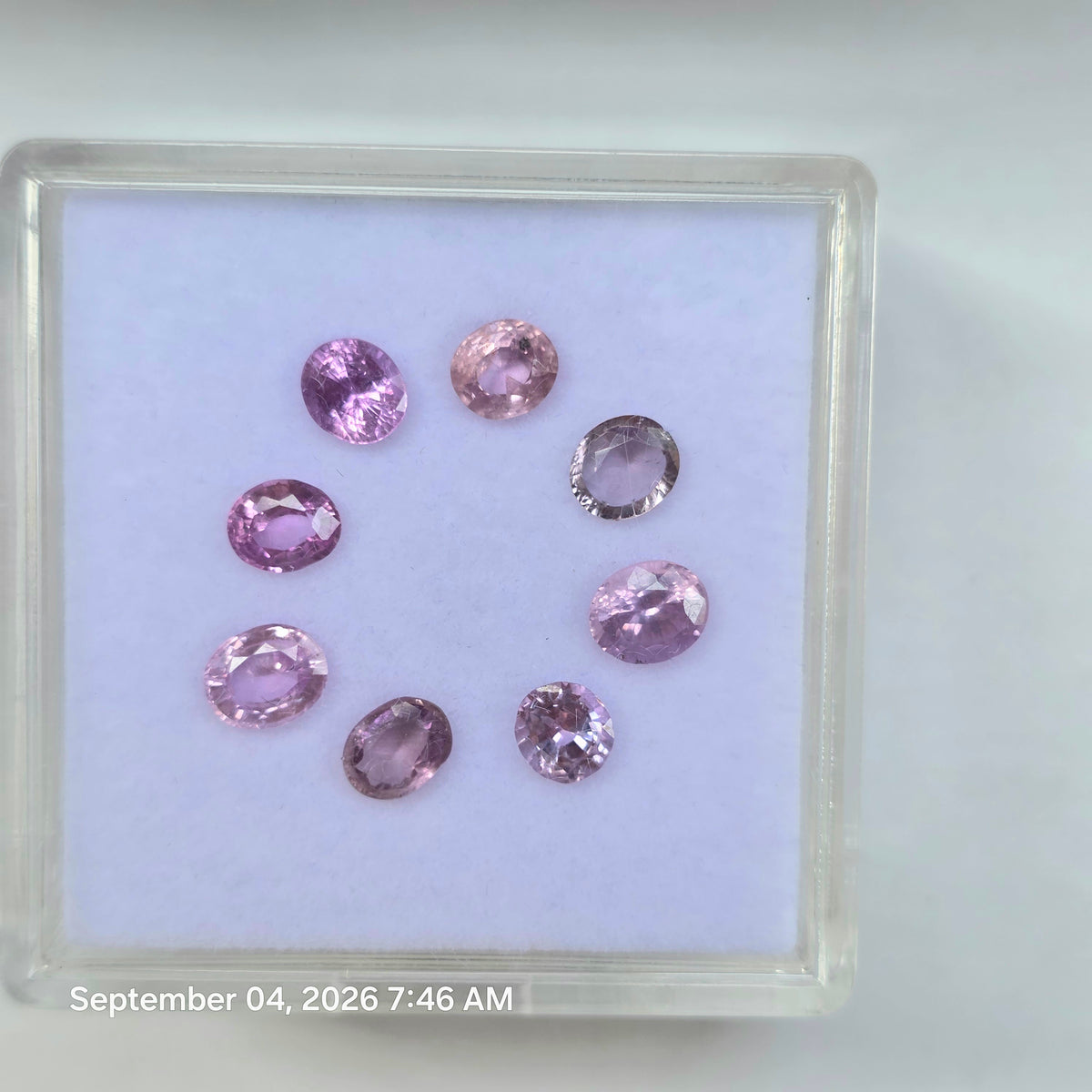 SL2605 5.28 Ct Natural Mix Color Sapphire Lot, 8 Pcs, Sri Lanka