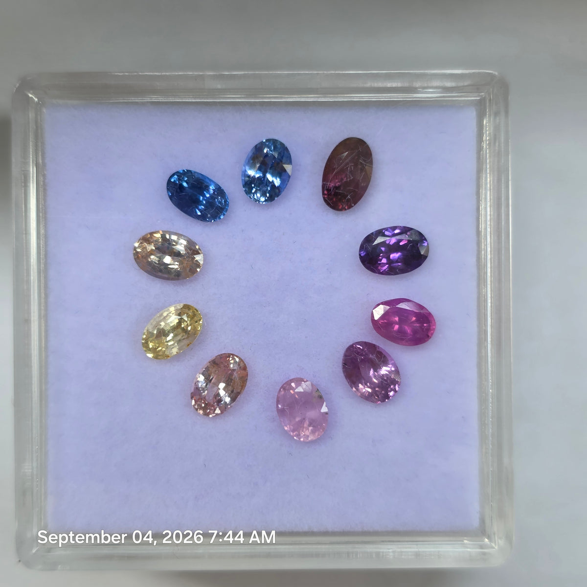 SL2603 6.00 Ct Natural Mix Color Sapphire Lot, 10 Pcs, Sri Lanka