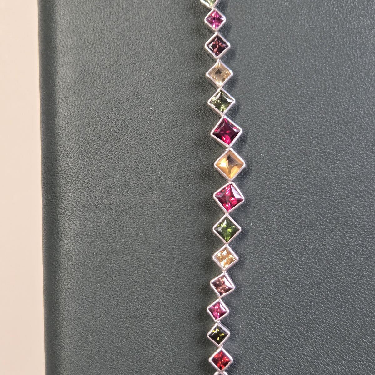 HB0004 Vibrant Multi-Gemstone Spinel Bracelet in 925 Sterling Silver (16cm)