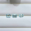 6.3 Ct Natural Aquamarine Parcel, 3 Pieces, Mixed cuts, Sri Lanka