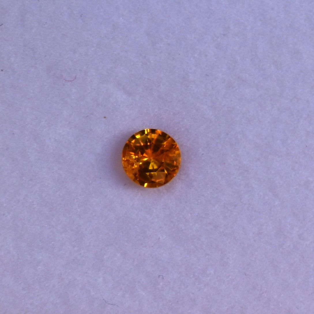 SAO001 0.8ct Natural Orange Sapphire - Rare Saffron Hue