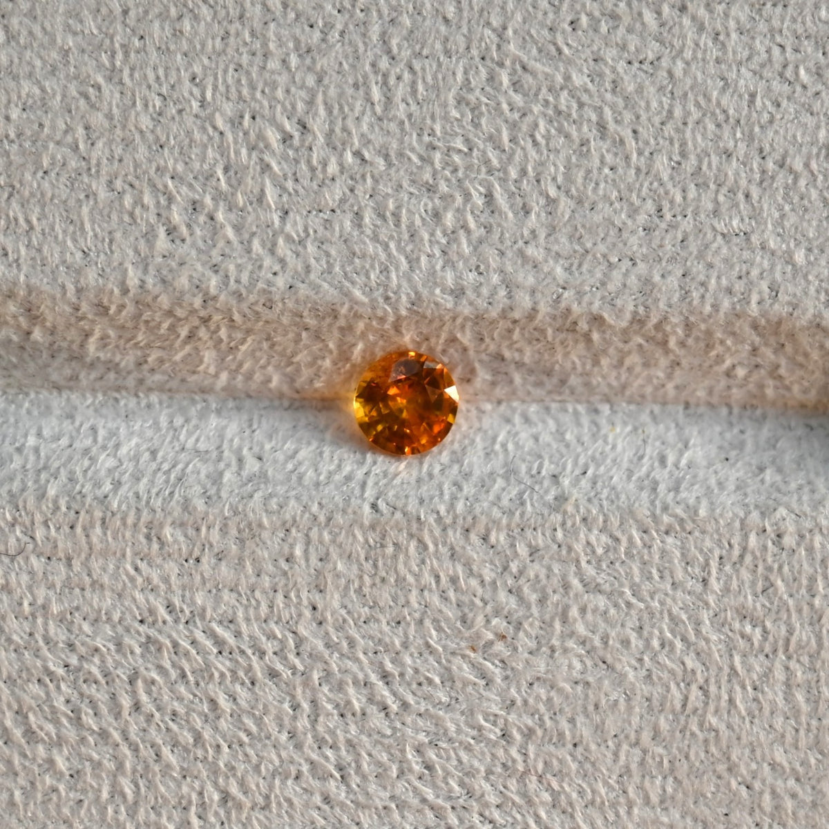 SAO001 0.8ct Natural Orange Sapphire - Rare Saffron Hue