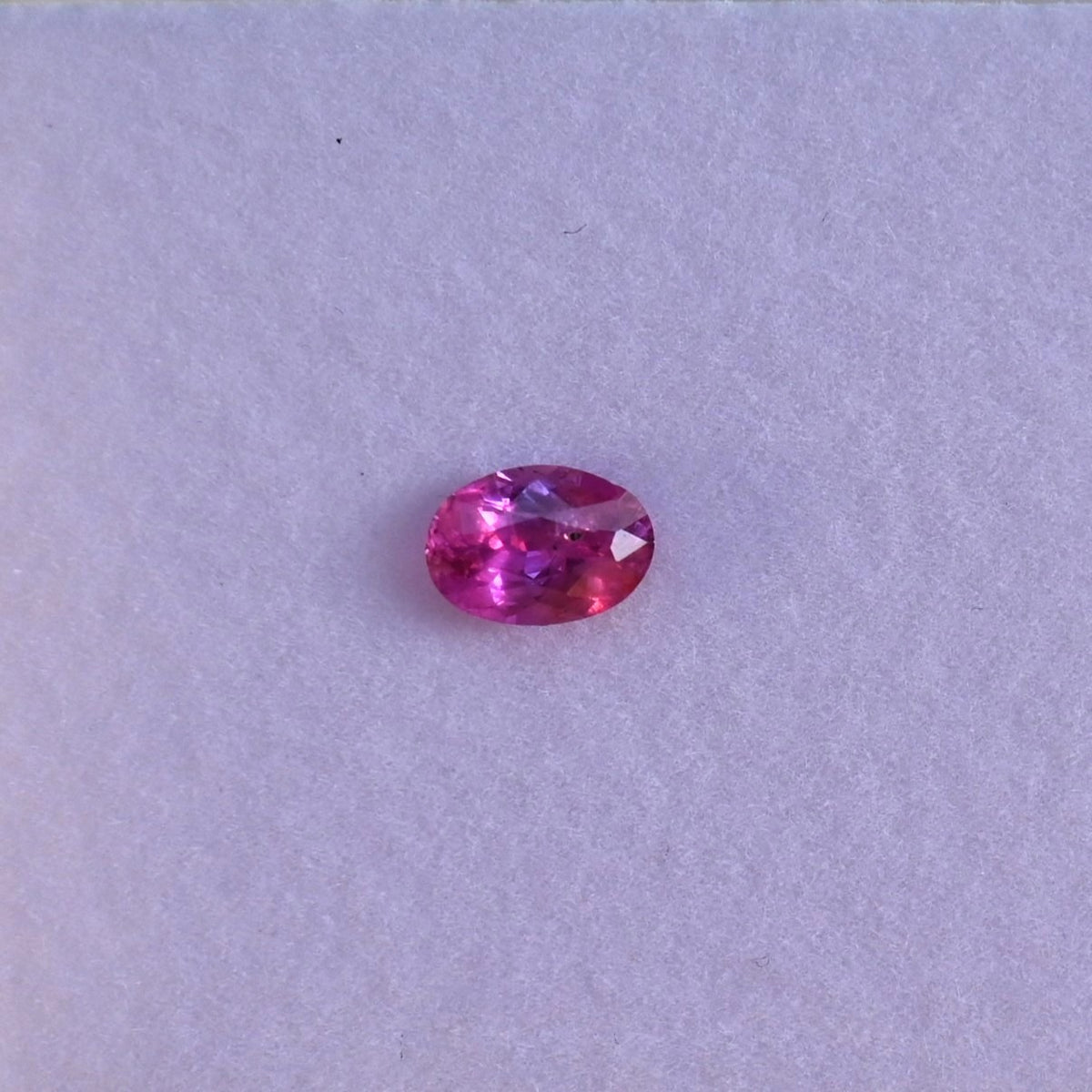 SAP006 0.76ct Hot Pink Sapphire Oval - Intense Neon Hue