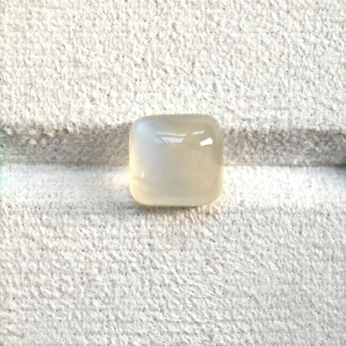 MO0001 11.18ct Natural White Square Moonstone Loose Gemstone