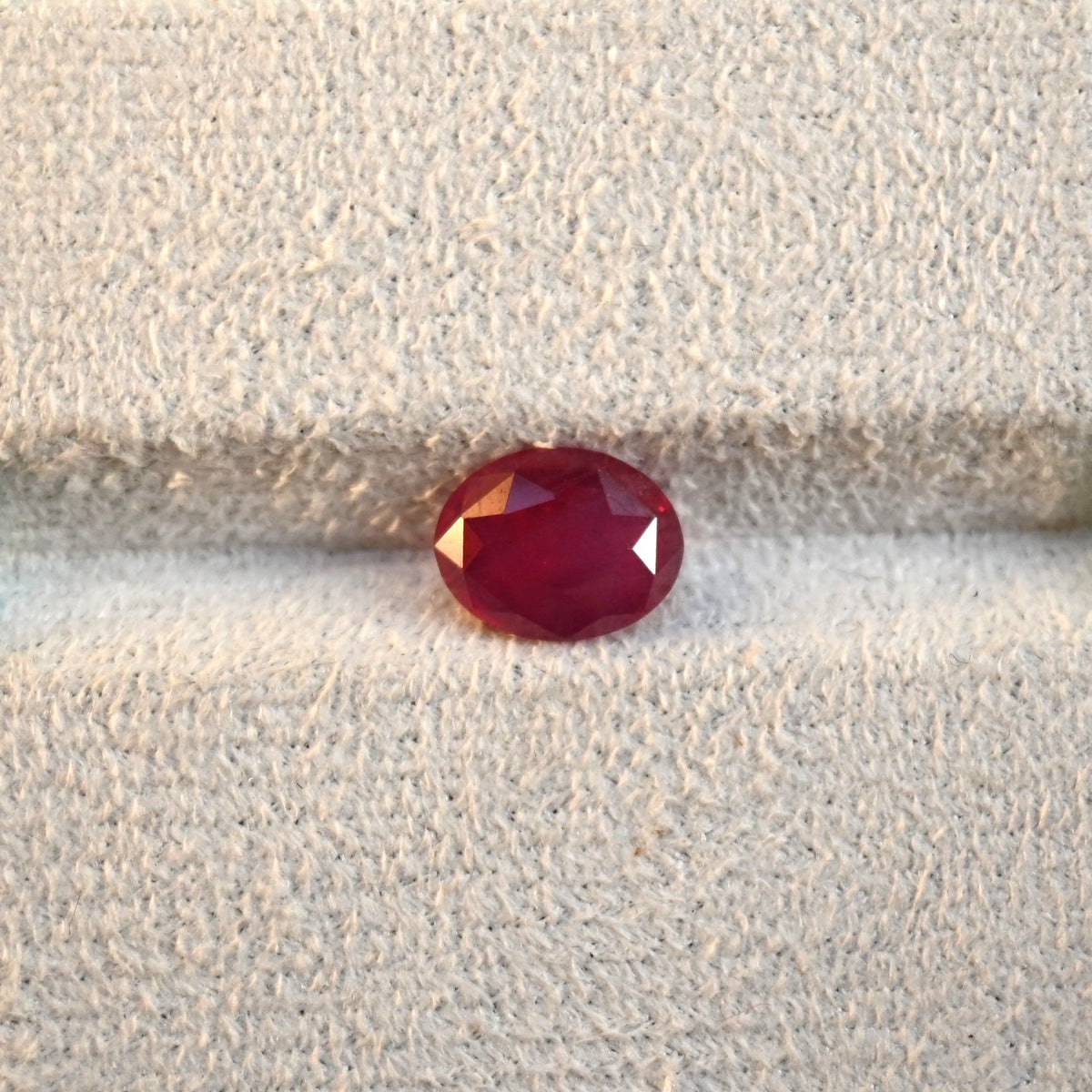 RU0004 4.1ct Large Burmese Ruby Oval - Investment Grade