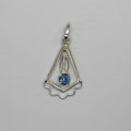 HP0001 Kinetic Blue Topaz Pendant 925 Silver Sri Lanka Gem