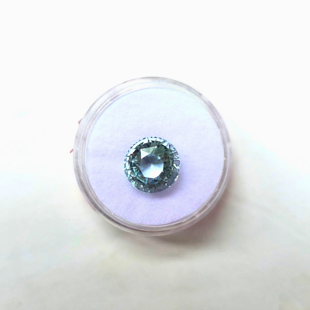 4 Ct Natural Aquamarine, Round, Sri Lanka