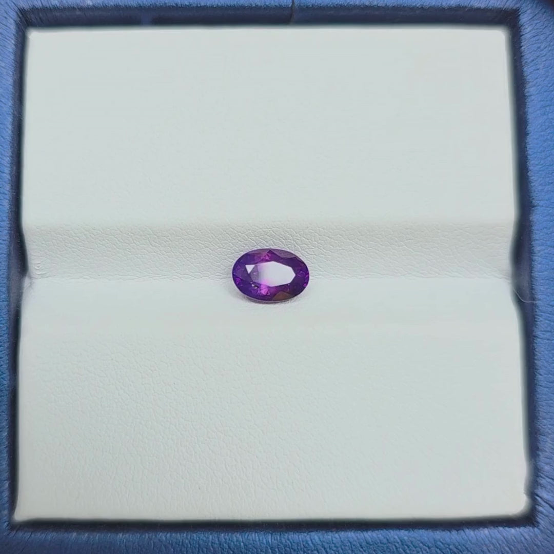 FS2603 1.58 Ct Natural Purple Sapphire, Oval, Sri Lanka