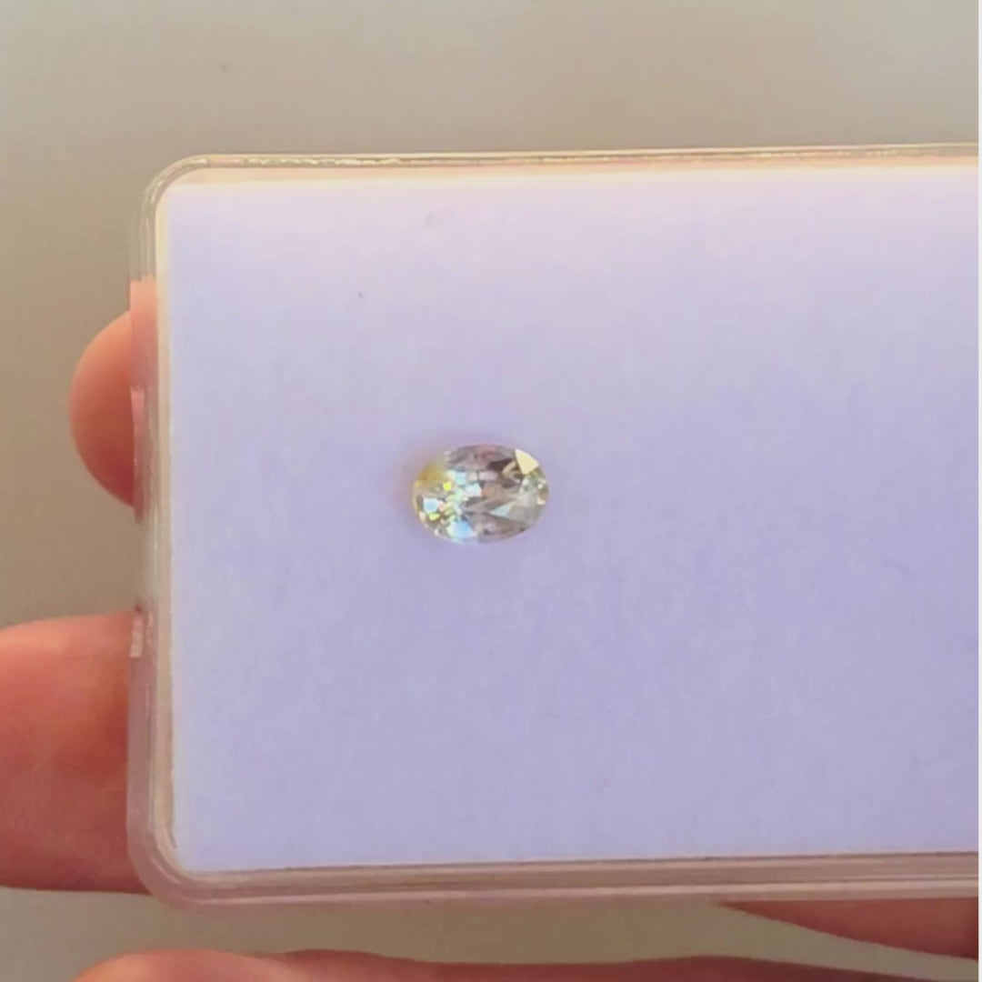 SAC001 1.13ct Colorless White Sapphire - Diamond Alternative