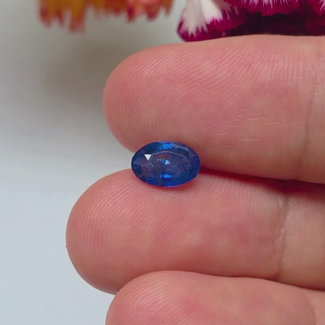 BS2602 1.22 Ct Natural Blue Sapphire, Oval, Sri Lanka