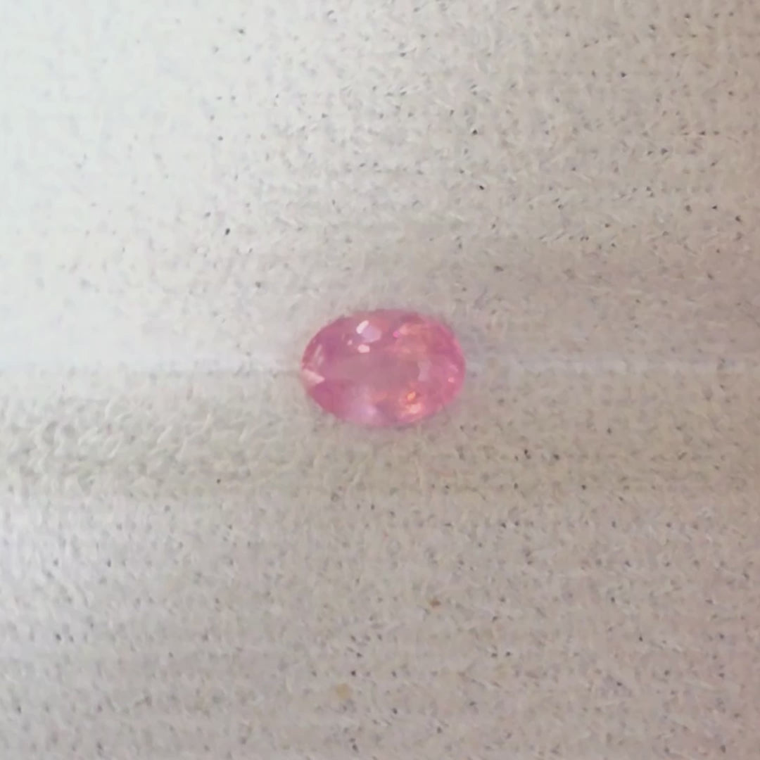 SAP003 0.93ct Natural Pink Sapphire - Delicate Rose Oval