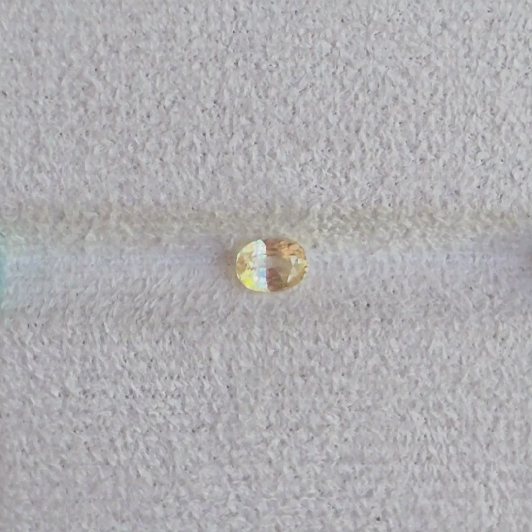 SAY004 1.09ct Canary Yellow Sapphire Oval - Oriagems Selection