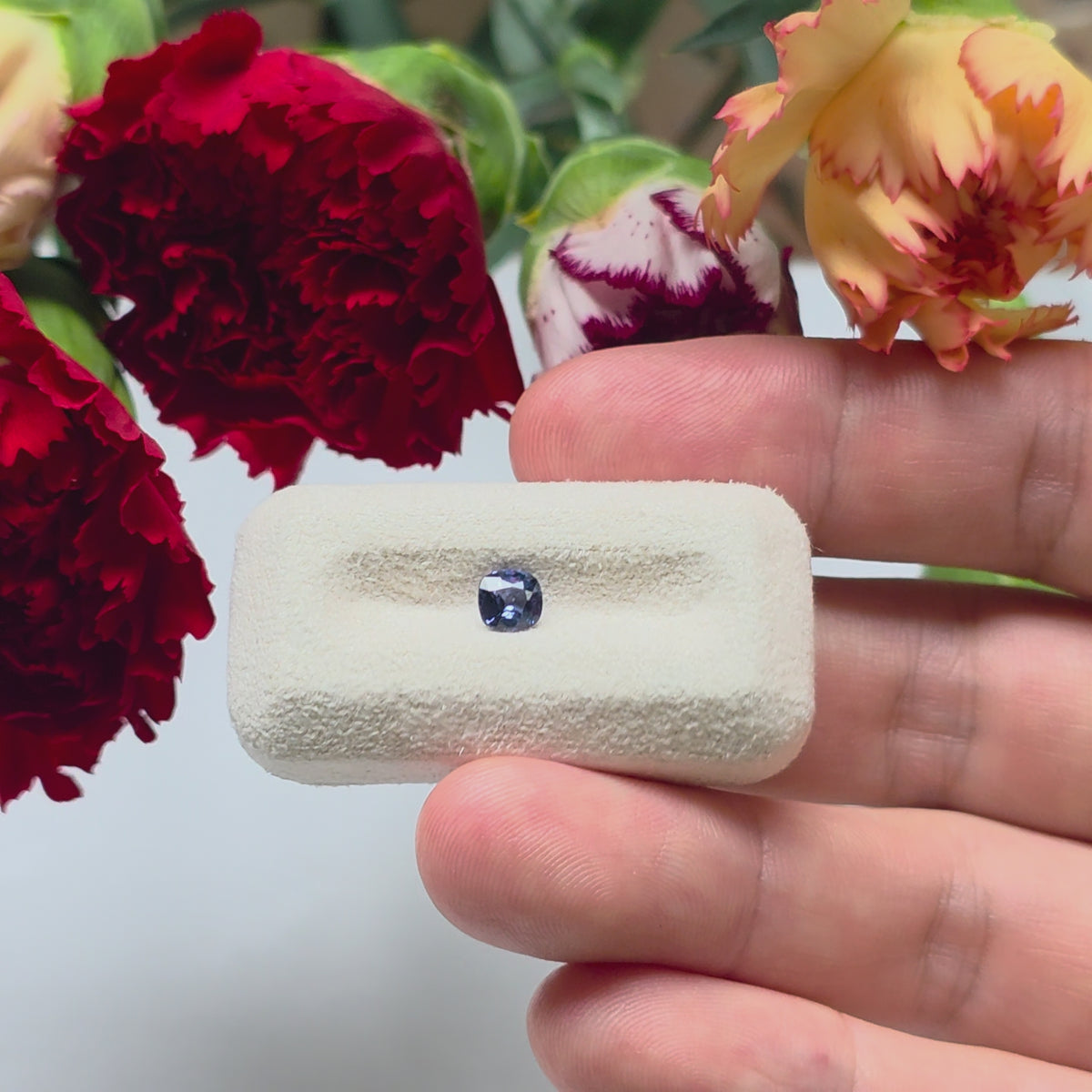 BS2611 0.48 Ct Natural Blue Sapphire, Square, Sri Lanka