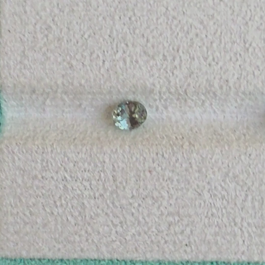 SAG001 1.24ct Natural Green Sapphire - Exotic Forest Oval