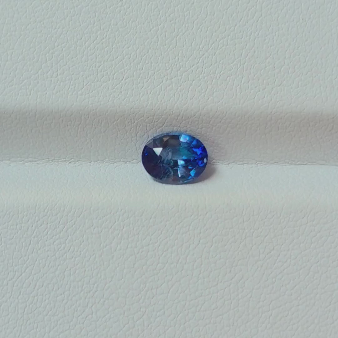 SA0001 1.63ct Natural Blue Sapphire Oval - Certified Ceylon Origin