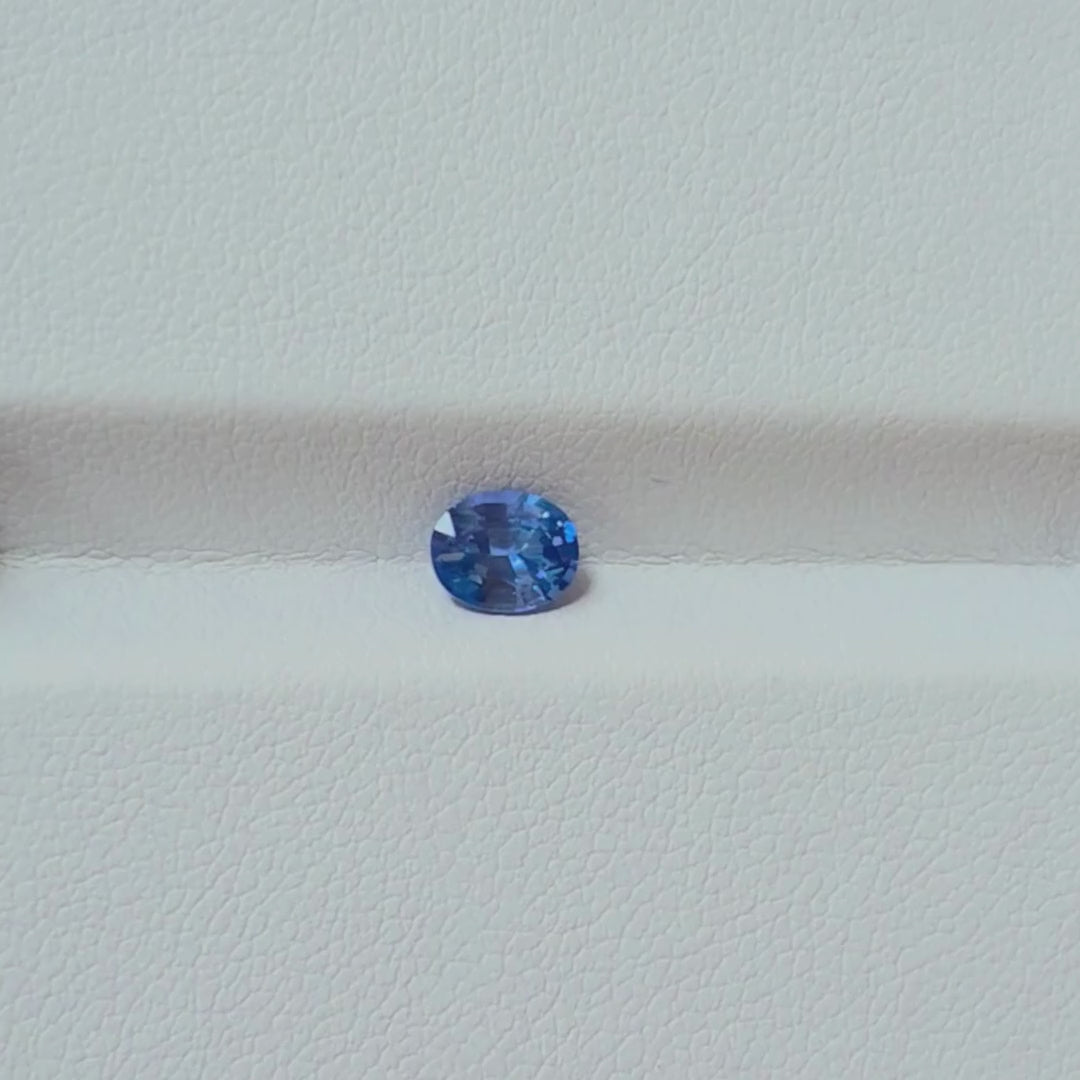 SA0010 0.76ct Brilliant Blue Sapphire Oval - Ceylon Origin