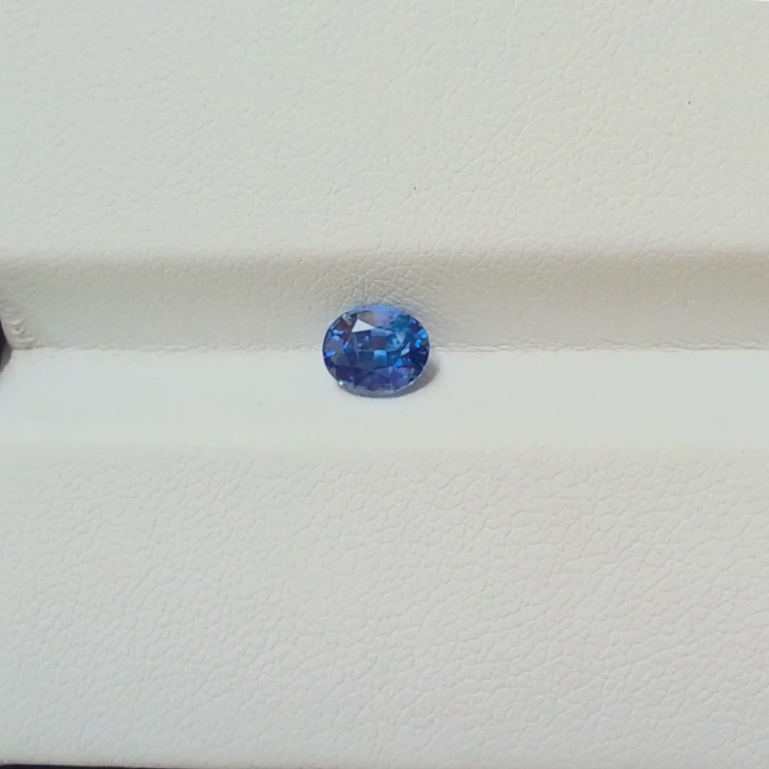 SA0007 1.09ct Lustrous Blue Sapphire Oval - Oriagems Select