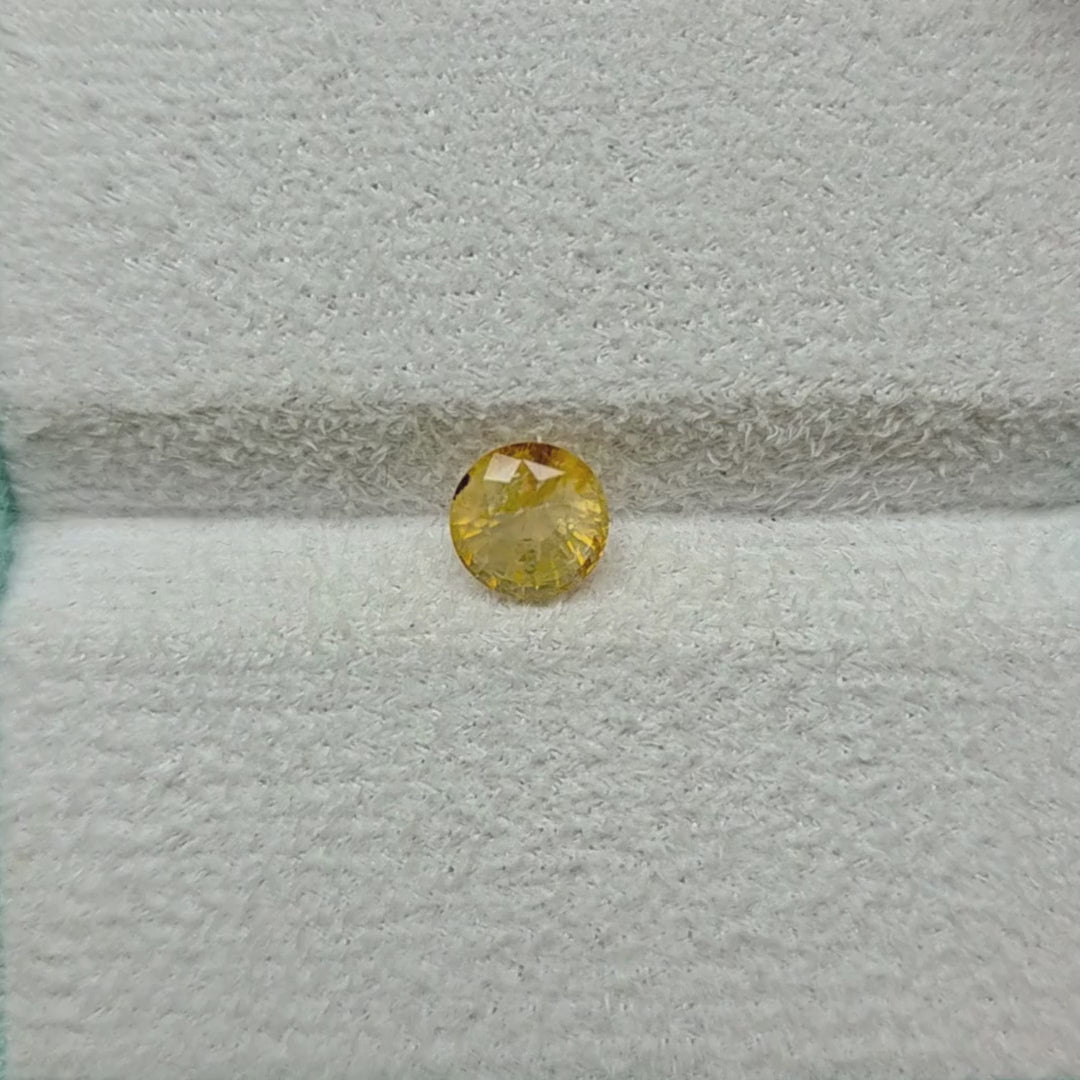FS2601 2.25 Ct Natural Yellow Sapphire, Round, Sri Lanka