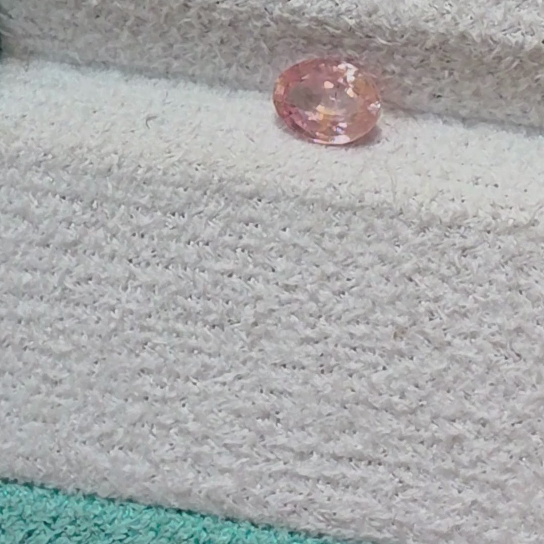 PA0001 1.1ct Natural Padparadscha Sapphire - Rare Sunset Glow