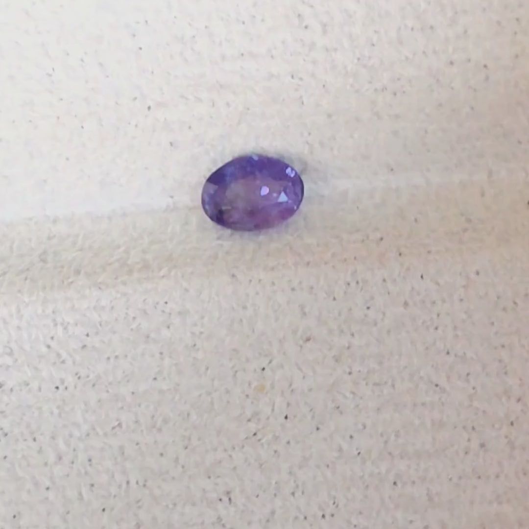 SAP002 1.0ct Purple Sapphire Oval - Sri Lanka