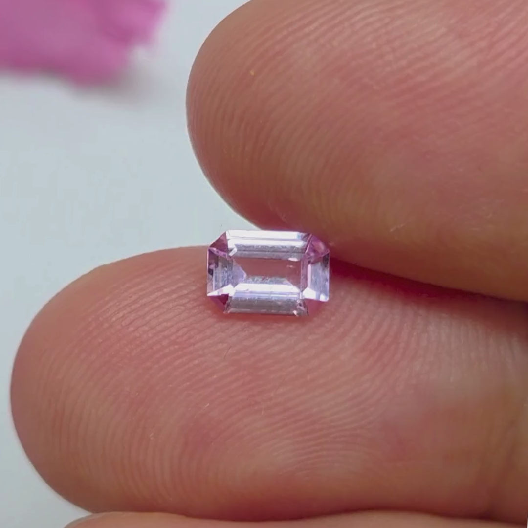 FS2619 0.51 Ct Natural Pink Sapphire, Octagon Cut, Sri Lanka