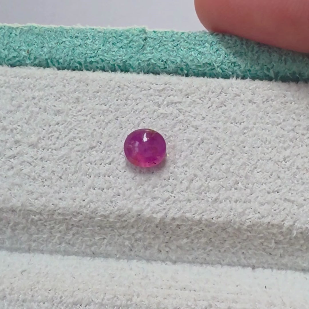 SAS001 0.89ct Pink Star Sapphire - Natural Asterism
