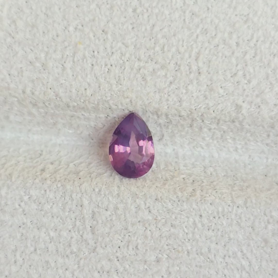 SP0008 Purple Pink Spinel Teardrop 1.3ct - 8.6x6mm